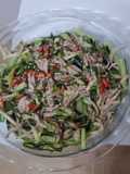 Chicken salad with mint and toasted sesame seeds