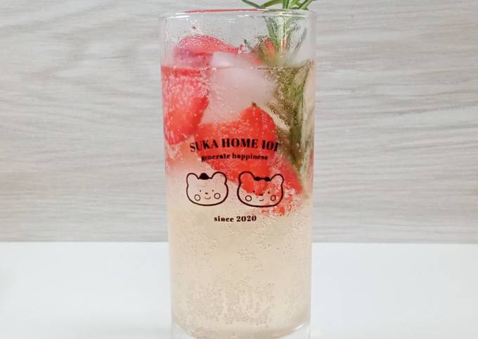 Resep Strawberry Ginger Ale 🍓 Oleh Febriyana Ig Febbriyana Cookpad