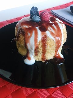 Una foto de Mug cake de yogur