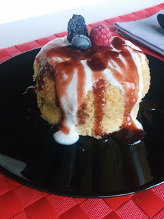 Una foto de Mug cake de yogur