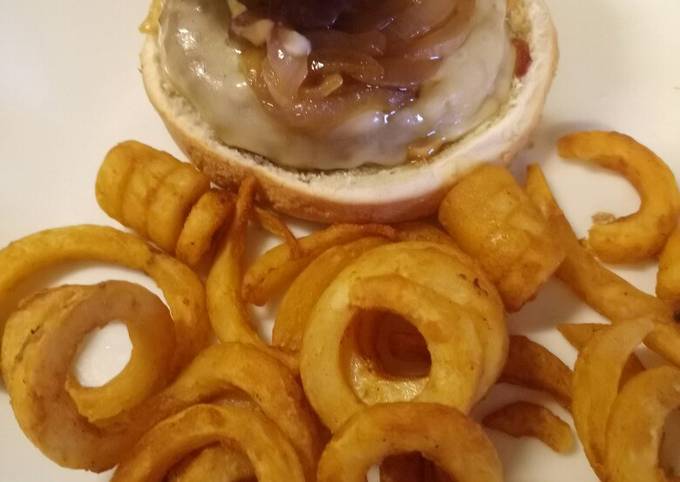 How to Make Award-winning Burger with scamorza, pancetta and caramelised onions