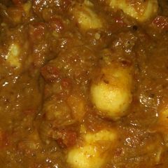 A picture of Arbi in coconut milk.