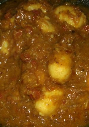 A picture of Arbi in coconut milk.