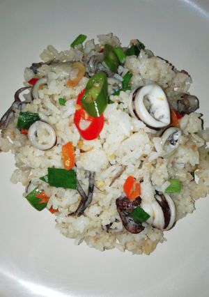 Foto resep 35. Nasi goreng cumi