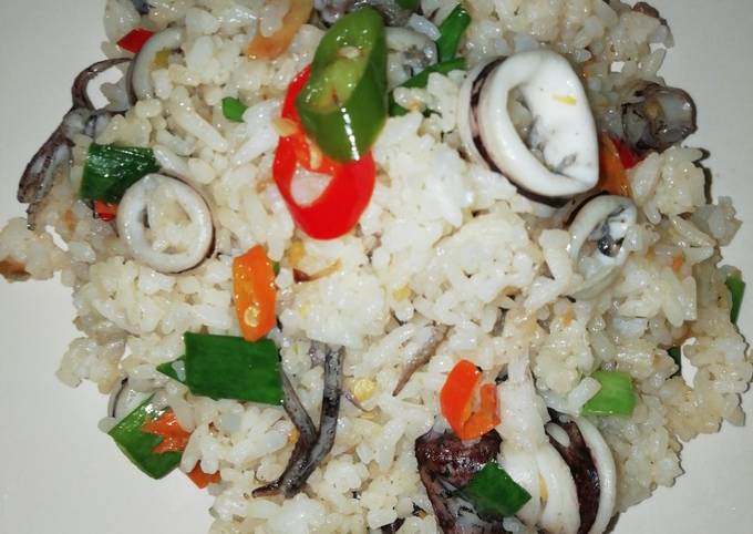 Resep 35. Nasi goreng cumi Anti Gagal