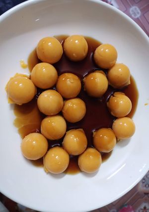 Hình của món Thạch bi bí đỏ.