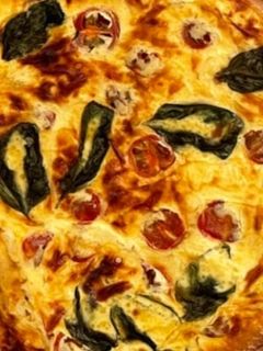 Foto de Quiche de Cogumelos, Espinafres e Tomate Cherry