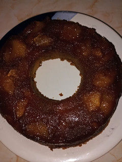 Una foto de Budín de manzana
