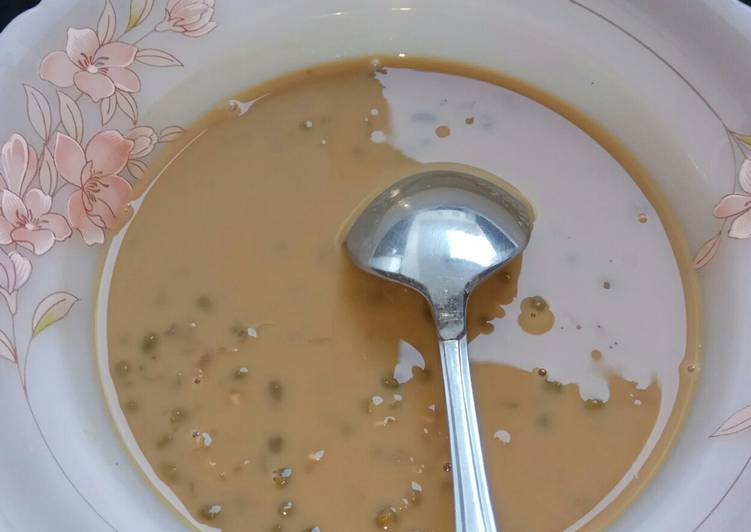 Resep Bubur kacang hijau susu full cream Super Enak