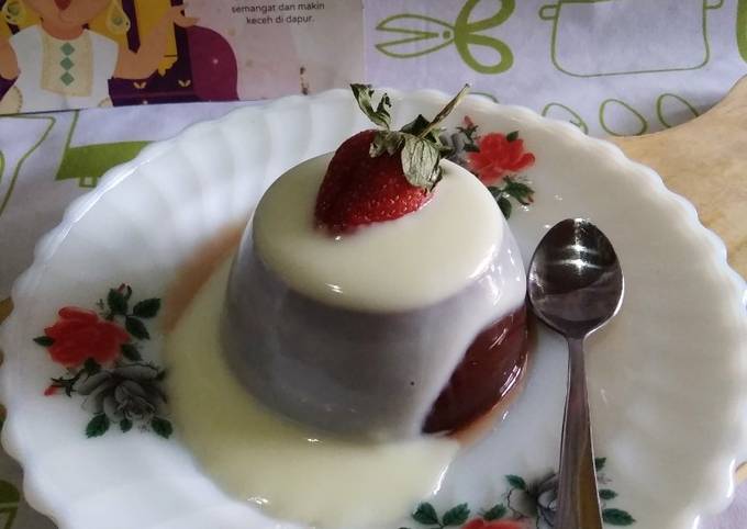 Resep Puding Coklat Vla Vanilla oleh Rika Erviana - Cookpad