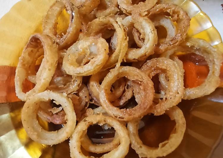 Resep Crispy Onion Ring Anti Gagal