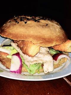 Una foto de Hamburguesa de pollo 🍞
