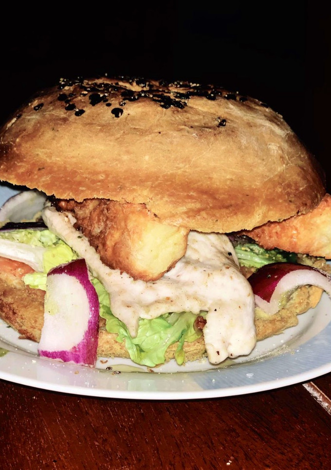 Una foto de Hamburguesa de pollo 🍞