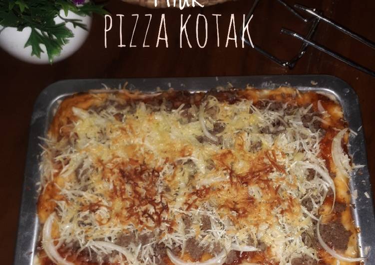 Resep Pitak alias Pizza Kotak, Lezat Sekali