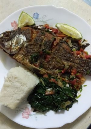 A picture of Fried fish.