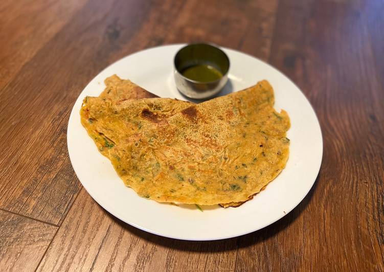 Recipe of Award-winning Chilla/ Chickpea flour pancake