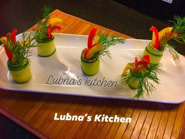 Easy Steps Prepare|Recipe} Hummus and Cucumber Roll the Tasteful