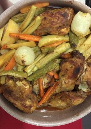 صورة لوصفة صينية دجاج وخضار بالبهارات الحاره (صحي)
