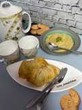 Bhetki Hummus Shell Puff