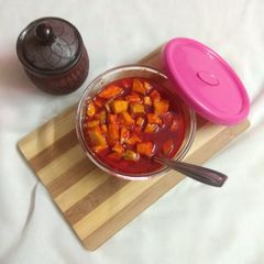 A picture of Instant mango pickle (sweet).