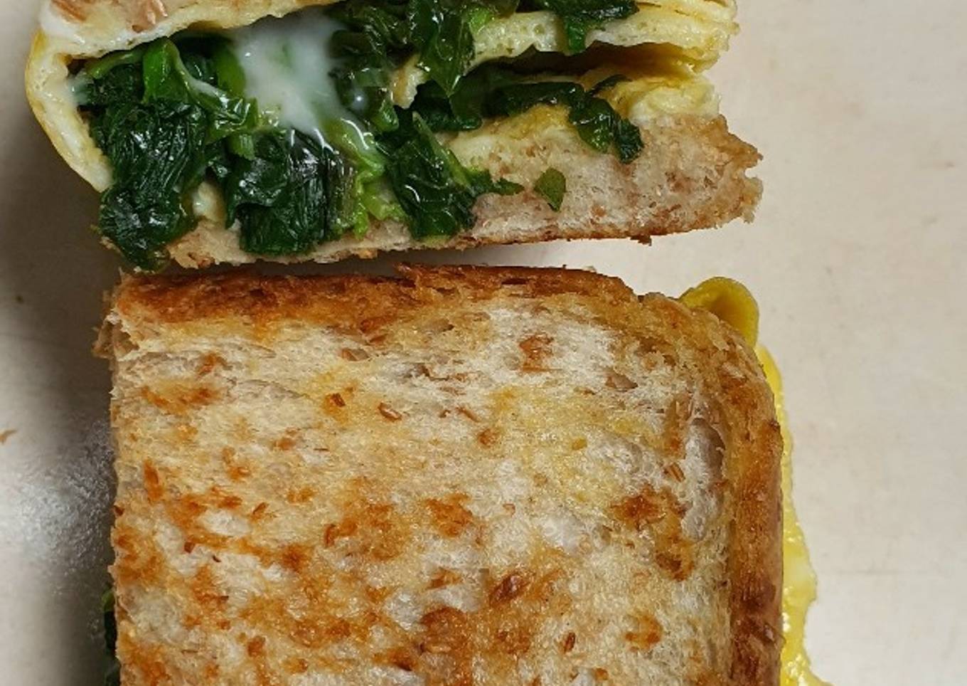 80. Spinach Egg Toast