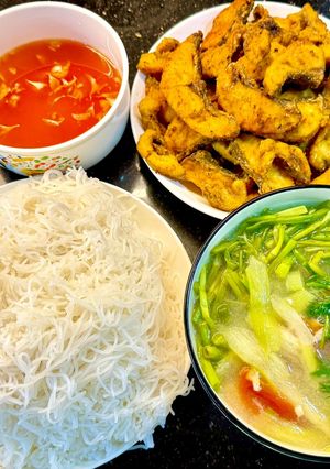 Hình của món Bún cá chấm.