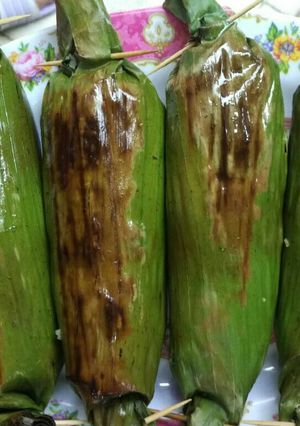 Foto resep Nasi Bakar Ayam Jamur Pedas