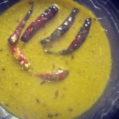 Palak kadhi A picture of Palak kadhi.