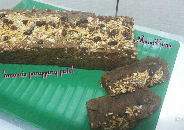 Brownis panggang putel(putih telur)