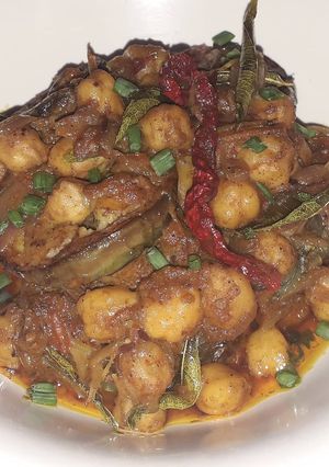 Foto resep Chana Dal and Brinjal Curry