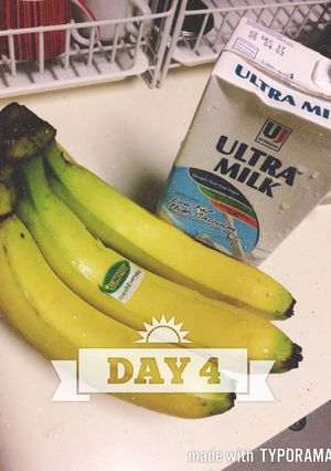 Foto resep GM Diet day 4 - Pisang & Susu
