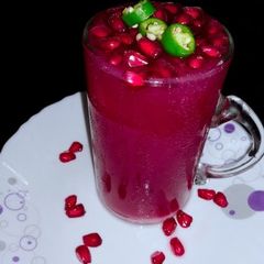A picture of Spicy pomegranate punch.