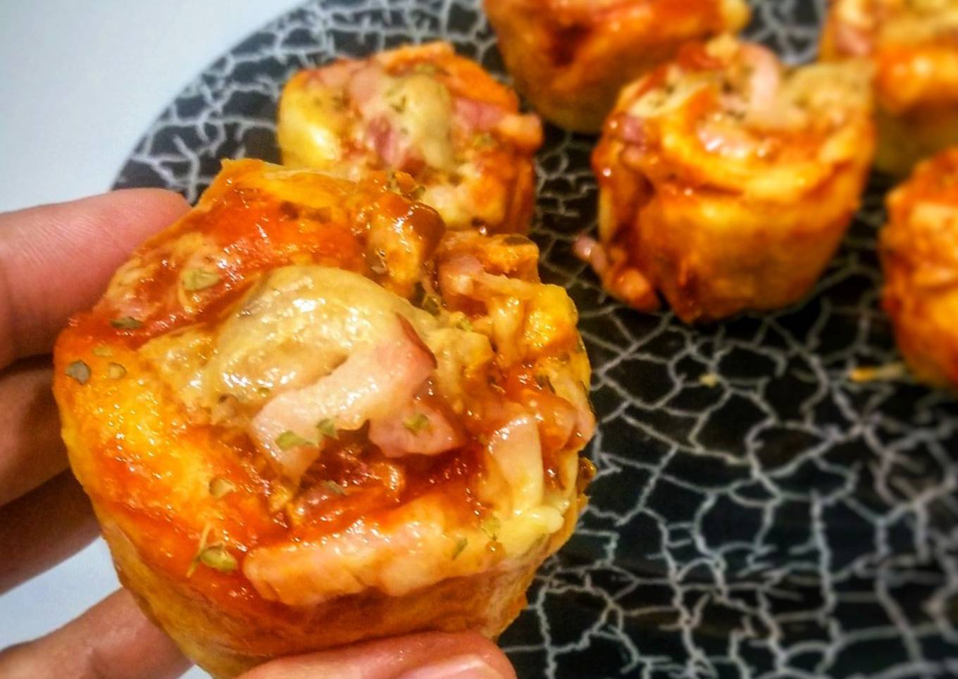 Muffins-pizza con vaporera