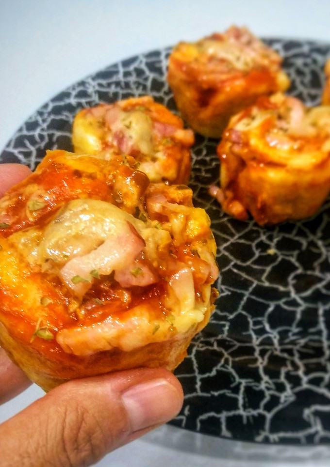 Una foto de Muffins-pizza con vaporera
