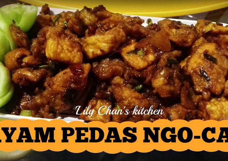 Resep Ayam Pedas Ngo-Cap (Ngohiang Kecap) ala LC, Lezat