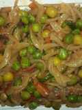 Macoroni,peas(minji) and beef.. #oct1strush
