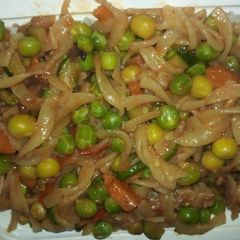 Macoroni,peas(minji) and beef.. #oct1strush A picture of Macoroni,peas(minji) and beef.. #oct1strush.