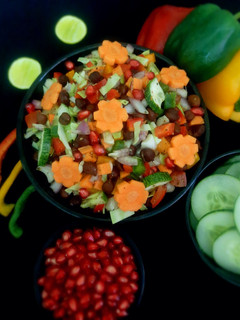 கருப்பு கொண்டக்கடலை சாலட் (black channa salad in Tamil) செய்முறை முக்கிய புகைப்படம்