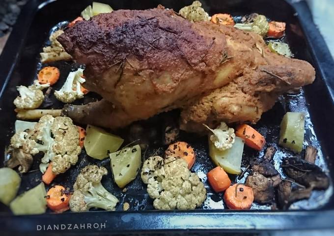 Standar Resep bikin Ayam kampung oven bumbu ungkep dijamin spesial