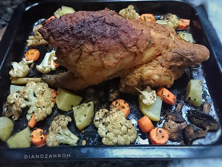 Standar Resep bikin Ayam kampung oven bumbu ungkep dijamin spesial