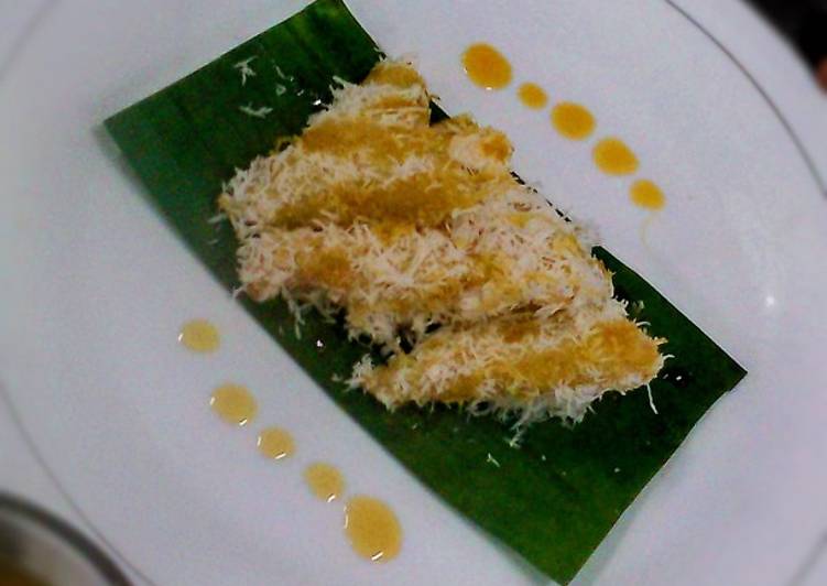 resep cara mengolah Lopis Ketan saus kinca