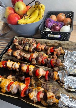Saslik sütőben recept fotója