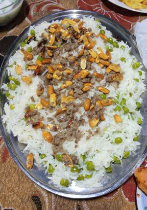 صورة لوصفة رز وبيزليا