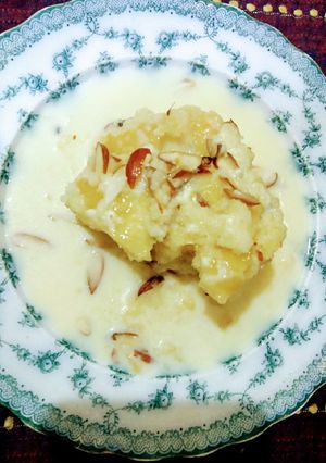 A picture of Malai Cake / Milk Cake.