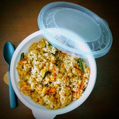 Broken Wheat Upma (Dalia Upma) A picture of Broken Wheat Upma (Dalia Upma).