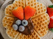Una foto de gofres tradicionales