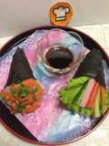 Japanese temaki sushi!