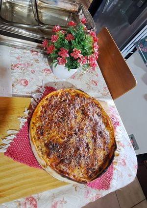Una foto de Mi tarta de cebollas y tomates