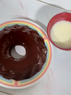 Foto resep Puding Coklat Vla Instan My vla Vanila