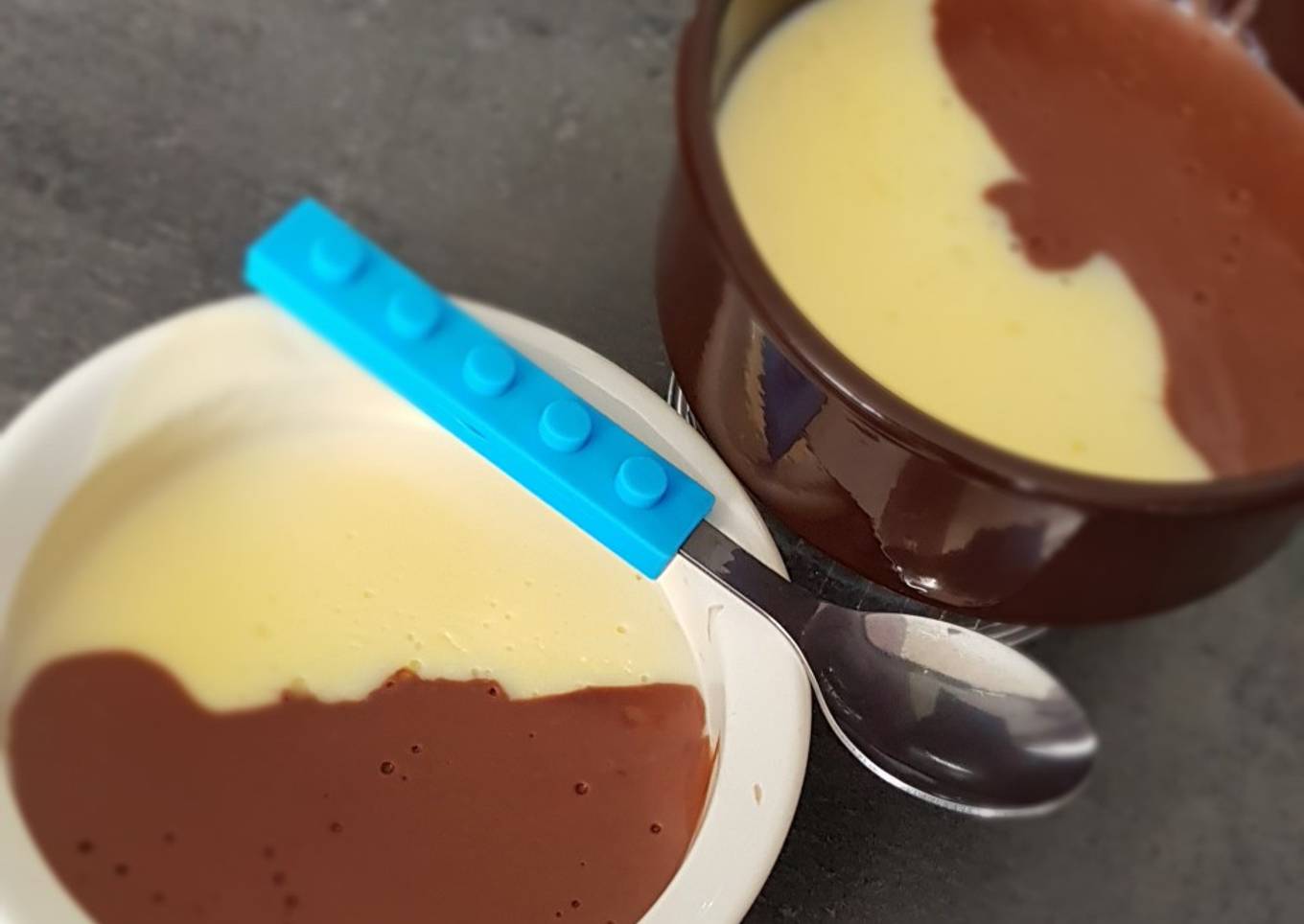 °Crème dessert vanille/chocolat °